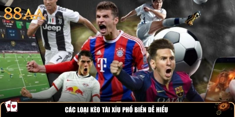 Các loại kèo tài xỉu phổ biến dễ hiểu