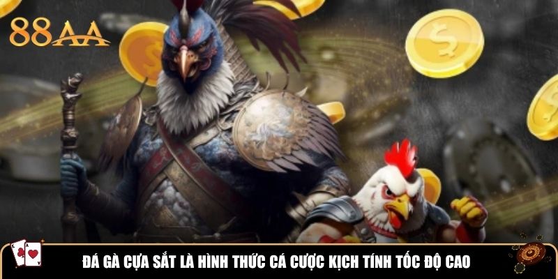 Đá gà cựa sắt là hình thức cá cược kịch tính tốc độ cao