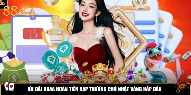 Ưu đãi 88AA hoàn tiền nạp thưởng Chủ nhật vàng hấp dẫn