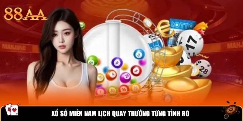 Xổ số miền Nam lịch quay thưởng từng tỉnh rõ